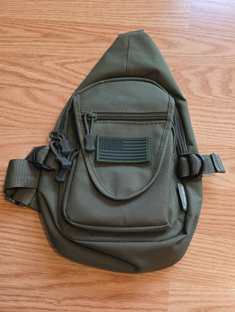 East West Olive Green Tactical Sling Bag